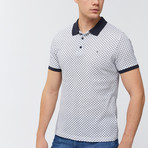 Circles Polo Shirt // White (L)