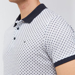 Circles Polo Shirt // White (L)