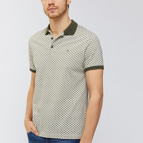 Circles Polo Shirt // Beige (XS)