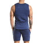 Melangue Tank // Blue (M)