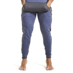 Athletic Sport Pants // Blue + Gray (L)