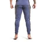 Athletic Sport Pants // Blue + Gray (L)