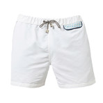 Cannes Swim Shorts // Pearl White (Size XS)
