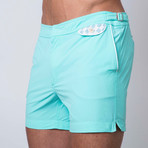 Larvotto Swim Short // Aqua Amalfitana (X-Small)