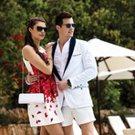 Cannes Swim Shorts // Pearl White (Size XS)