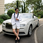 Cannes Swim Shorts // Pearl White (Size XS)