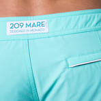 Larvotto Swim Short // Aqua Amalfitana (X-Small)