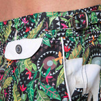 Larvotto Swim Short // Olifant Green (X-Small)