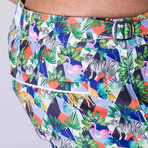 Larvotto Swim Short // Sebras Blue (X-Small)