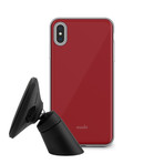 SnapTo™ // Phone Case + Magnetic Car Charging System // Merlot Red (XR)