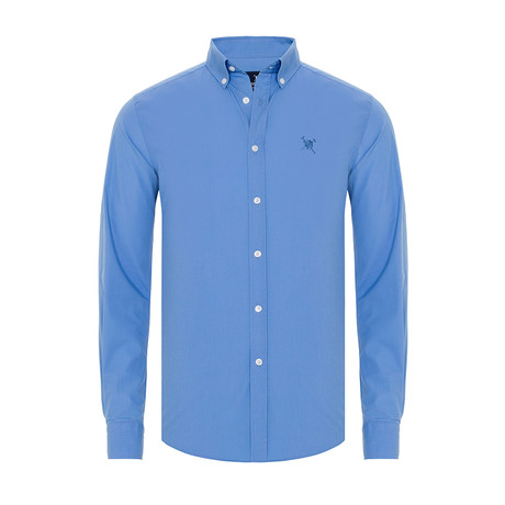 Quentin Button-Up Shirt // Dark Blue (S)