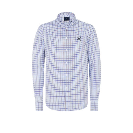Brogan Button-Up Shirt // Dark Blue (S)