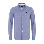 Toby Button-Up Shirt // Navy (L)