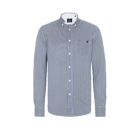 Sammy Button-Up Shirt // Navy (L)