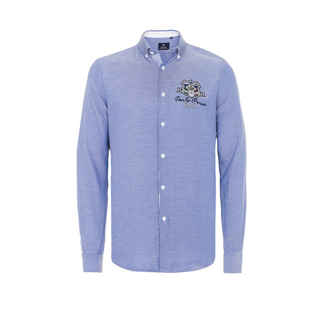 Leonidas Button-Up Shirt // Baby Blue (S)