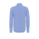 Armani Button-Up Shirt // Dark Blue (L)
