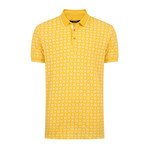 Bandana Print Polo Shirt // Yellow (XL)