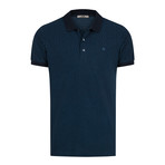 Birds Polo Shirt // Navy Blue (XS)