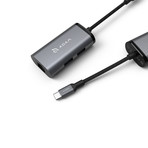 CASA Hub eC301 // 3-Port USB-C to Lan Hub (Silver)