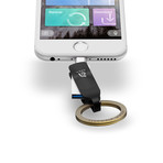 Iklips DUO+ // Apple Lightning iOS Flash Drive // 32GB (Glowing Amber)