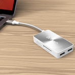 CASA Hub PDC501 // USB 3.1 // USB-C 5-Port Hub (Grey)