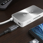 CASA Hub PDC501 // USB 3.1 // USB-C 5-Port Hub (Grey)