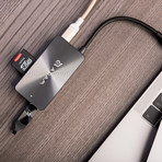 CASA Hub PDC501 // USB 3.1 // USB-C 5-Port Hub (Grey)