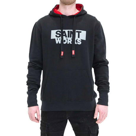 Works Boxed Up Logo Hoodie // Black (S)