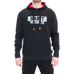 Works Boxed Up Logo Hoodie // Black (S)