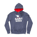 Works Logo Hoodie // Navy Marle (S)