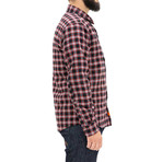 Sa1nt Aramid Lined Flannel Shacket // Black + Red (2XL)