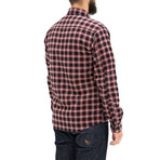Sa1nt Aramid Lined Flannel Shacket // Black + Red (2XL)