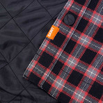 Sa1nt Aramid Lined Flannel Shacket // Black + Red (2XL)