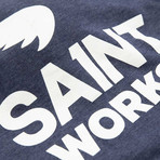 Works Logo Hoodie // Navy Marle (S)