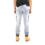 Works Aviator Cargo // Bleached Indigo (30WX33L)