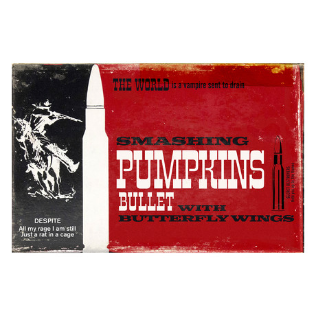 Smashing Pumpkins "Bullet With Butterfly Wings" Cartridge Box Mashup (8.5"W x 11"H x 0.1"D)