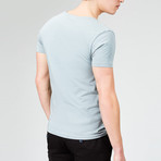 Solid V-Neck T-Shirt // Gray (3XL)