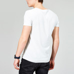 Solid V-Neck T-Shirt // Off-White (S)