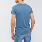 Solid Crewneck T-Shirt // Indigo (L)