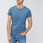 Solid Crewneck T-Shirt // Indigo (L)