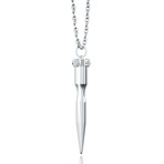 Silver Bullet Necklace // 30 Inches