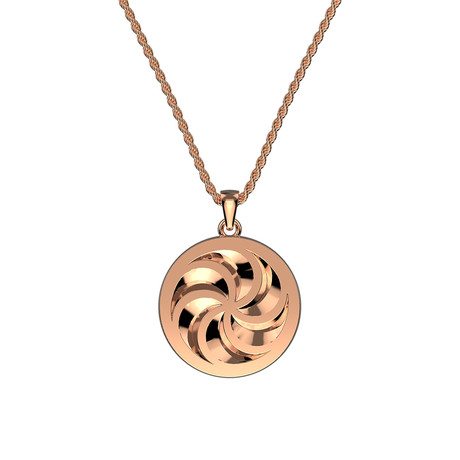 Large Rose Gold Eternity Necklace (22")