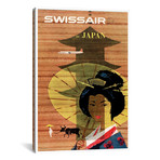 Swissair To Japan // Unknown Artist (12"W x 18"H x 0.75"D)