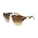 MCM604S Sunglasses // Shiny Gold + Brown Horn