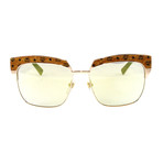 MCM102S Sunglasses // Shiny Rose Gold + Brown Visetos