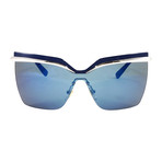 MCM106S Sunglasses // Blue + Silver