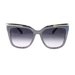 MCM642S Sunglasses // Blue Lurex
