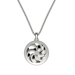 Large Silver Eternity Necklace (22")