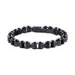 Standard Black PVD Bicycle Bracelet (7.5")