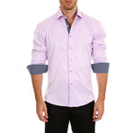 Gibbs Long-Sleeve Button-Up Shirt // Pink (M)